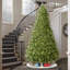 Sapin de Noël givré pré-éclairé-50784596