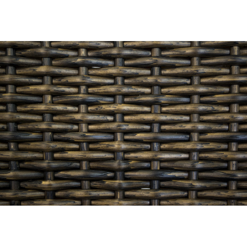 Bayview Wicker Side Table, Pecan