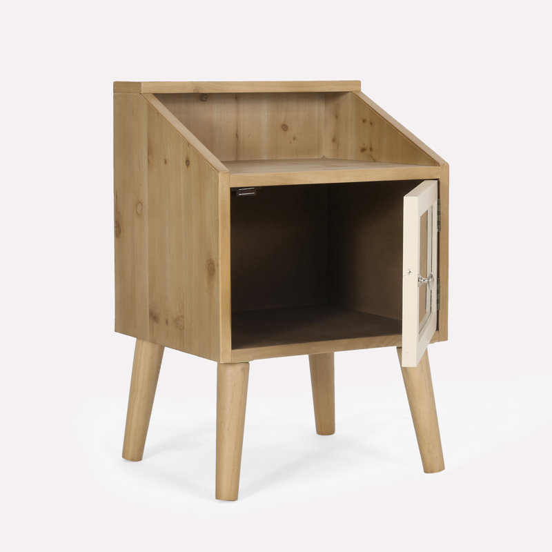 Leshia End Table, Natural