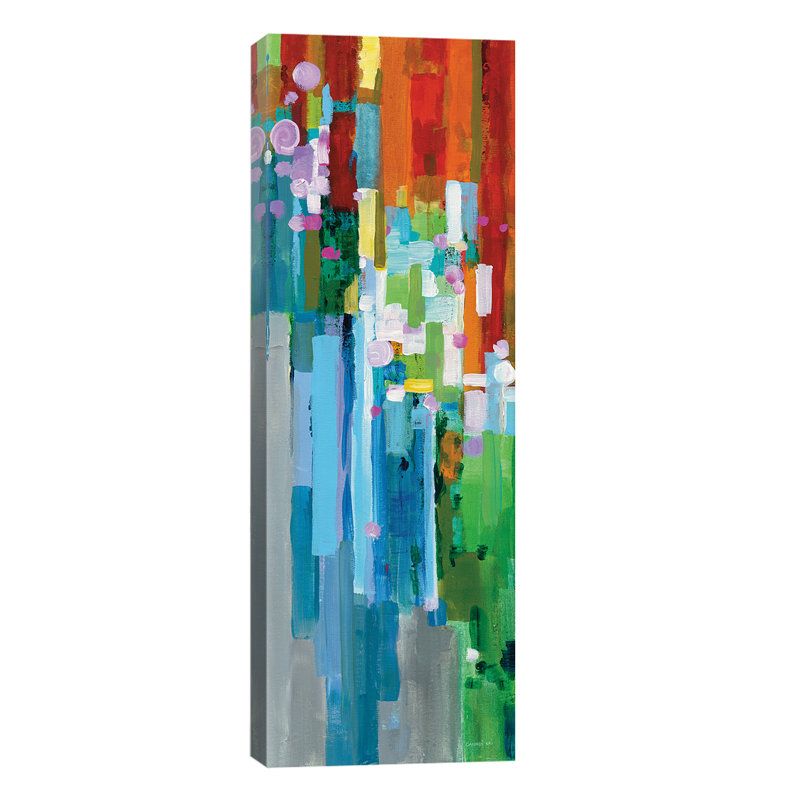 Rainbow Of Stripes Panel II by Danhui Nai - Wrapped Canvas Panoramic Print, 121.92 cm H x 40.64 cm W x 1.91 cm D