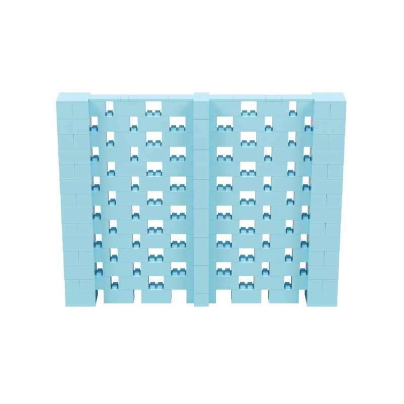 Ensemble mural Everblock, Bleu clair, H 84 po x l 108 po x P 12 po