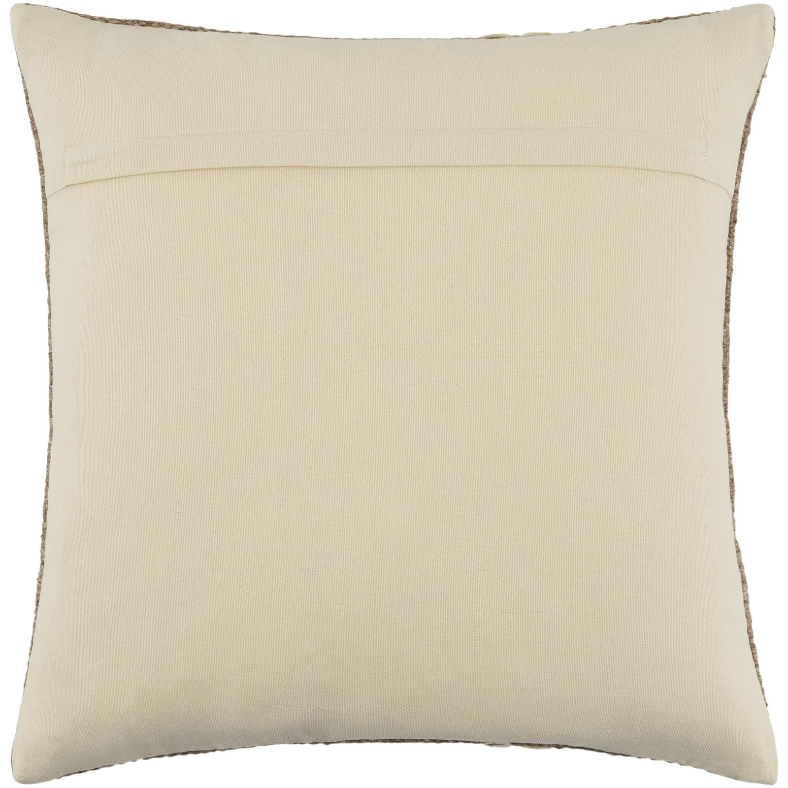 Jundah Accent Pillow, Square 20", Polyester, Brown