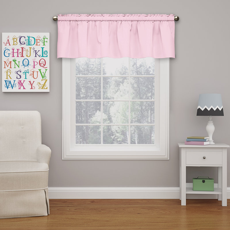Kendall Scalloped Window Valance, Pink