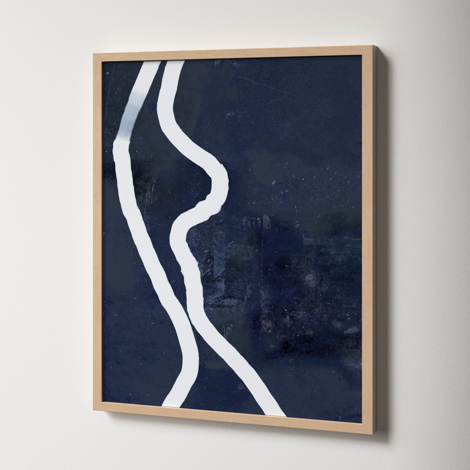 White Rope 2 by Jacques Pilon, Brown, 38" H x 30" W x 1.25" D