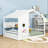 House Floor Bed With Playhouse Roof And Built-In Storage-1095098008-1095098011