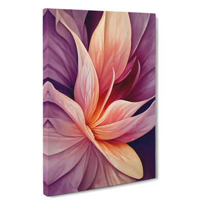 Abstract Flower No.4 - Wrapped Canvas Print
