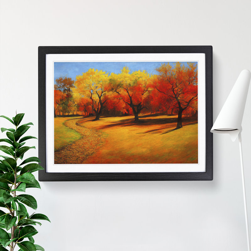 Intoxicating Autumn Forest - Framed Print, Black, 46cm H x 64cm W x 2cm D
