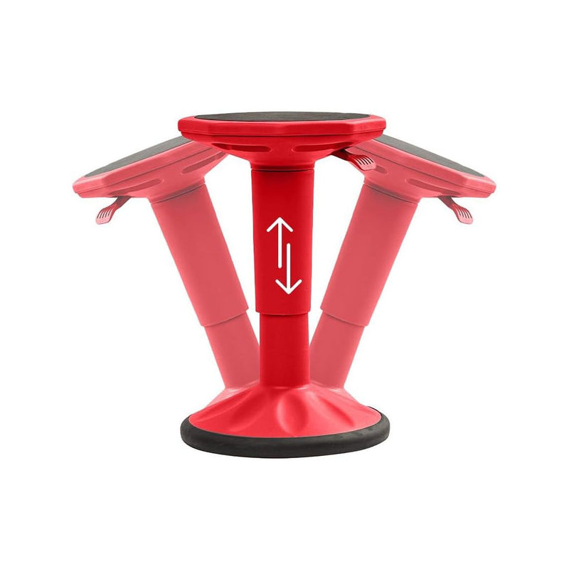 Height-Adjustable Active Wobble Stool
