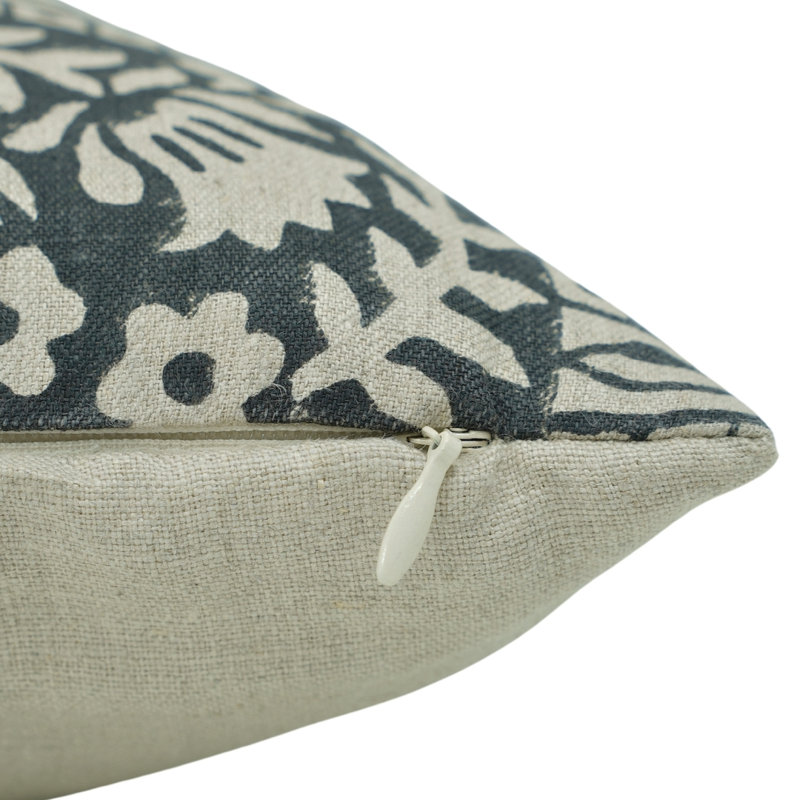 Housse de coussin intérieur / extérieur Floral Linen, H 18 po x l 18 po