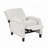Zinca 30" Traditional Textured Fabric Push Back Reclining Chair with Sophisticated Nailhead Trim & Exposed Wood Feet