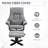 Lad Upholstered Swivel Recliner with Footstool