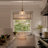 1 - Light Dome Prismatic Glass Pendant