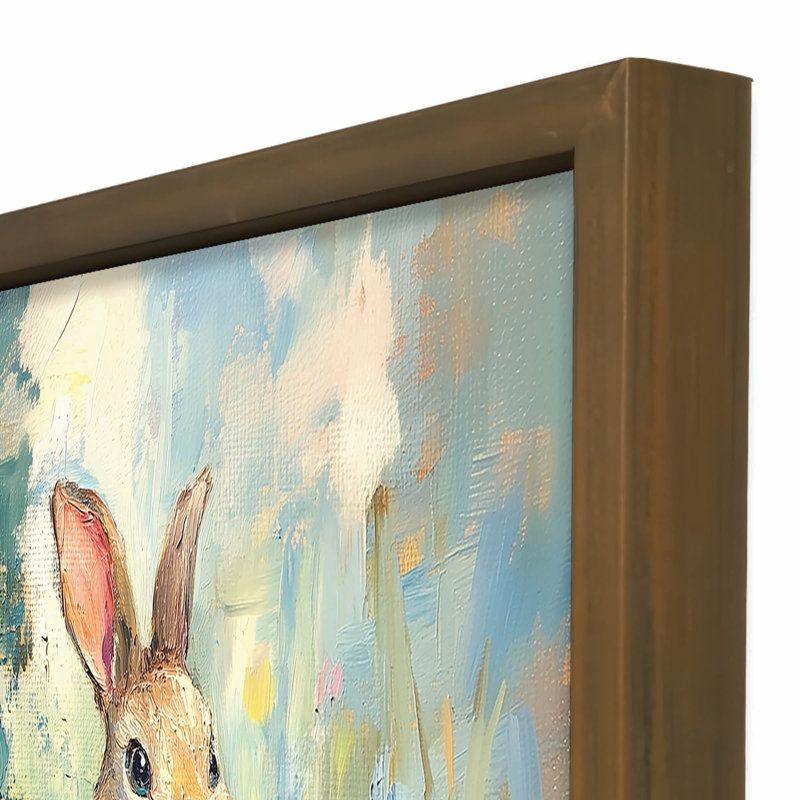 Painty Rabbit Brown, reproduction encadrée