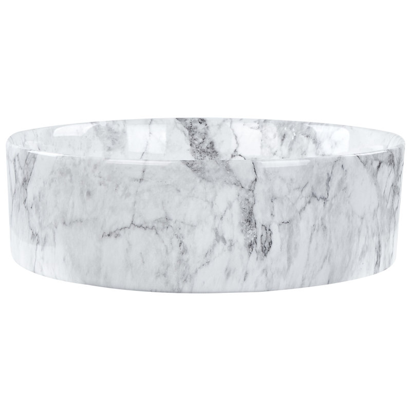 Metro Lane Darrik 16mm L x 16mm W Marble Ceramic Oval Sink