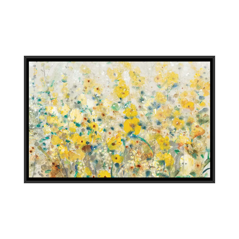 «Cheerful Garden II», impression sur toile, H 18 po x l 26 po x P 1,5 po, Toile encadrée noire