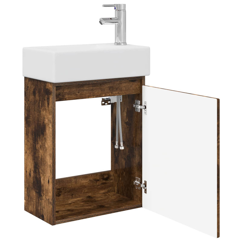 455 mm Bathroom Vanity, Smoked Oak
