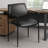 Jill Diamond Stacking Chair, Square Waterfall Seat, Black Caressoft