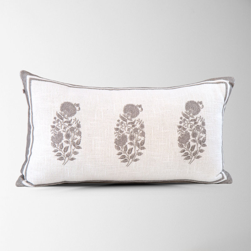 Floral Cotton Pillow Cover