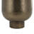 Mufinella Aluminum Metal Textured Wide Floor Geometric Decorative Brass Vase with Elevated Base-98716391
