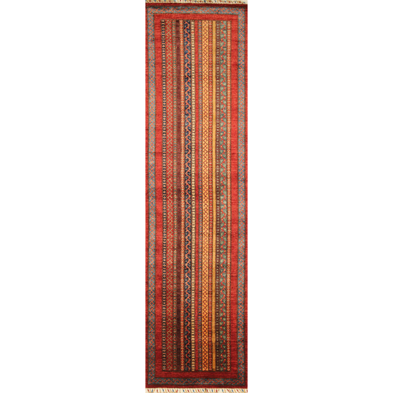 Aryana Hand Woven Wool Striped Area Rug