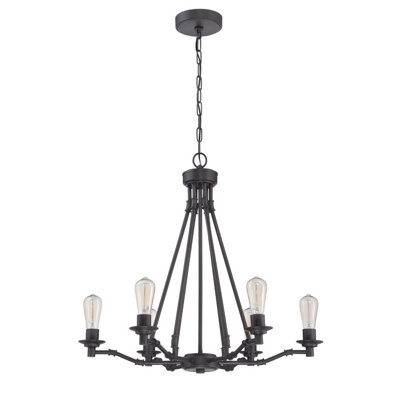 Lustree 6 lumières façon bougie/classique Glennon