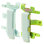 Snap-In Closet Door Guide, Bottom Mount Left and Right Hand, Cox Doors (Single Pack)