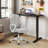 Modern Home Office Desk and Chair Set, Adjustable Standing Desk Paired with Ergonomic Mesh Chair for Maximum Comfort-1934817793