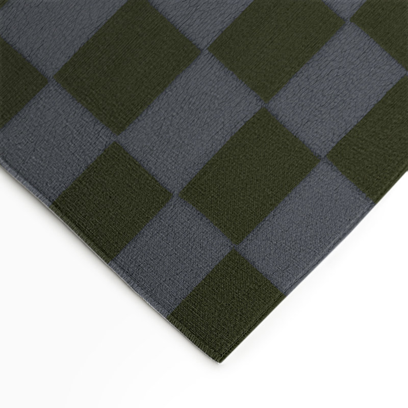 Tapis d'intérieur et d'extérieur à carreaux brun, Rectangle 9 pi x 12 pi