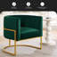 Fauteuil demi-tonneau en velours 28,25 po Vanjo-1564937129