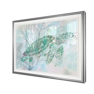 «Sea Turtle I», reproduction de peinture à l'aquarelle