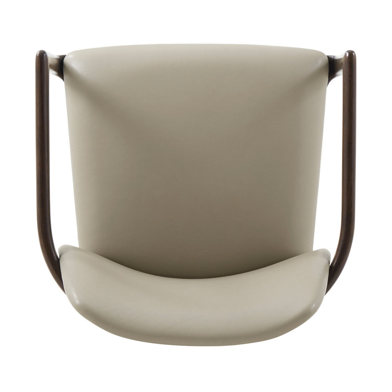 Kesden Leather Arm Chair, Pyramid Brown