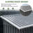 Durable 5X3Ft Galvanized Steel Shed & Gazebo Combo