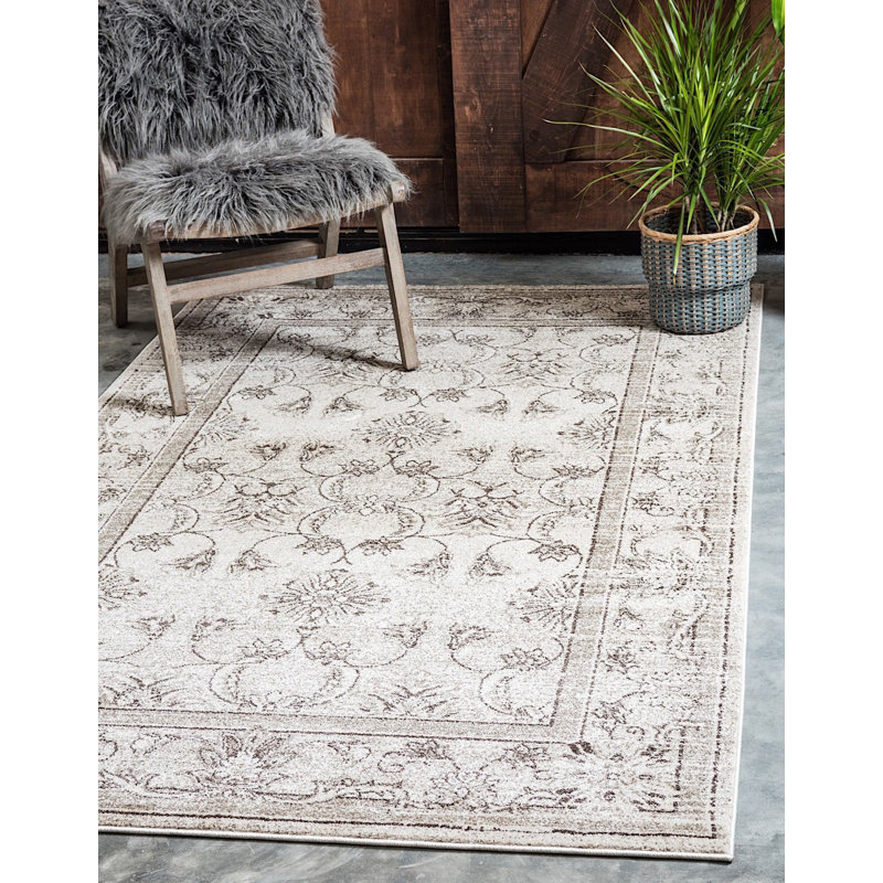 Mcenroe Oriental Indoor Rug, Rectangle 5' x 8'