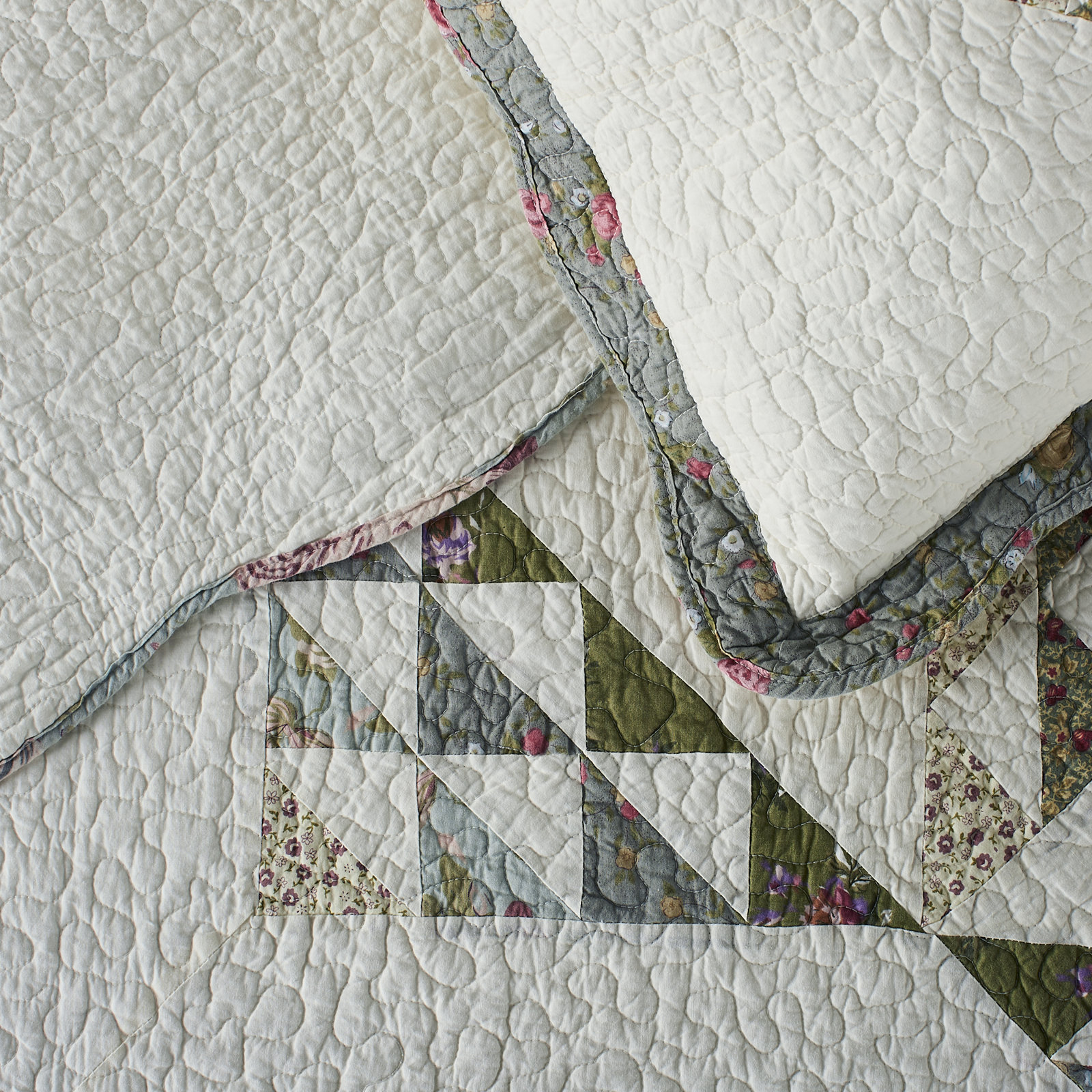 Berna Cotton Quilt Set, Queen