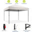Pop Up Gazebo Canopy Tent, 210D UV-Resistant Oxford Fabric, Rust-Proof Frame with 3 Adjustable Heights, Quick Setup Outdoor Shelter with Full Accessories-129589822-129589823