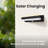 Outdoor Solar Aluminum Long Wall Sconce With Motion Sensor & LED Lightbar