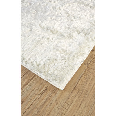 Tapis blanc touffeté à la main Sighburgh