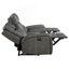 Ensemble de canapé inclinable 2 pièces gris