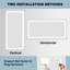 Aluminum Frame Led Frontlight And Backlight Bathroom Vanity Mirror, Anti-fog/stepless Dimmable/3 Colours Adjustable-647492086-647492082