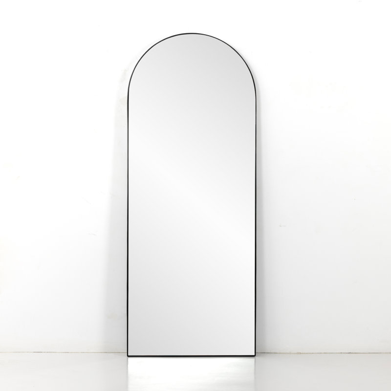 Georgina Arch Metal Mirror, Iron Matte Black