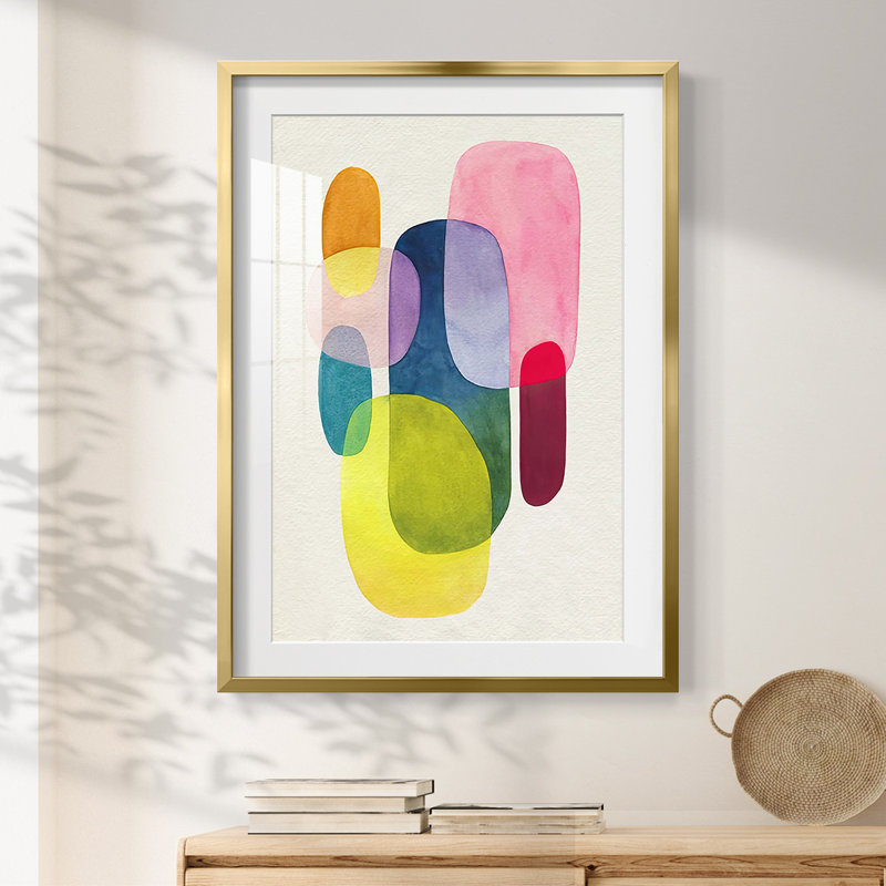 Sunlit Spectrum I -Framed Print, 28.5" H x 20.5" W, Gold