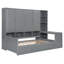 Lit de jour en bois avec trois tiroirs, armoire tout-en-un, bureau et tablettes-908650597-908650602