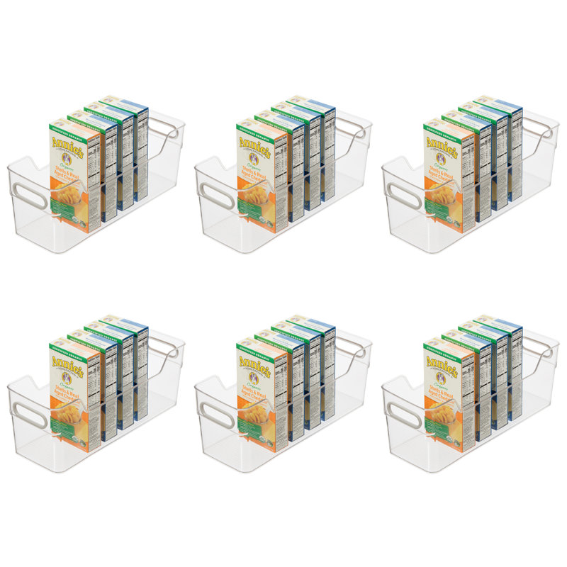 Cabinet / Drawer High Wall Storage Bin (14" X 5" X 5") Set Of 6
