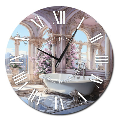 Horloge murale pour salle de bain Pastel Serenity II