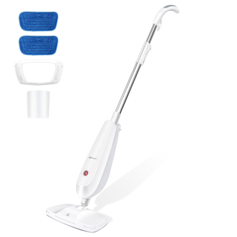 Nettoyeur à vapeur et vadrouille à vapeur Costway, Blanc