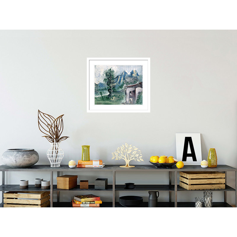 Landscape by Pablo Picasso -Framed Giclee Print, 23.5" H x 27.21" W