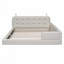 Grand lit plateforme tapissier avec 2 lampes de lecture-1811106389