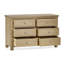 Jeremey Solid Wood 120cm W 6 - Drawer Chest of Drawers