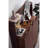 58.27" Brown Rectangular Solid Wood Shoe Storage