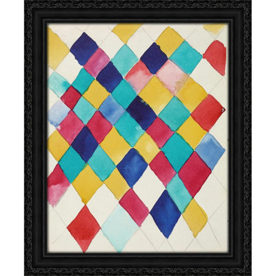 Farbstudie mit Rauten (1913)